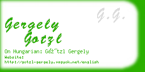 gergely gotzl business card